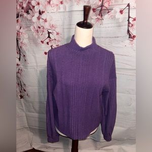 Shein long purple sleeve sweater